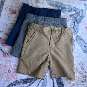Cat & Jack Kids 3T Shorts Trio - Navy, Gray, Tan